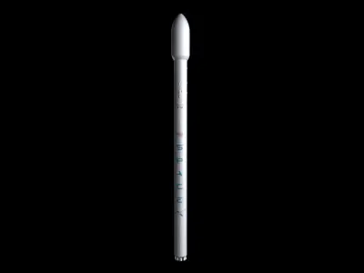 Falcon 9  Non Reusable 3D model