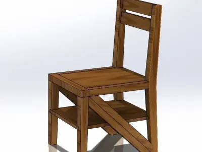 stair chair design 3D model
