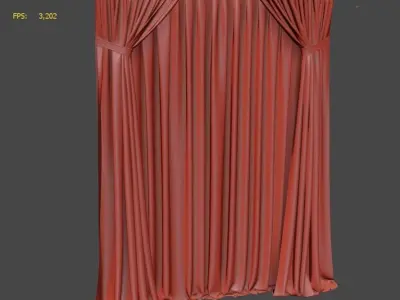 Curtain curtains 3D model