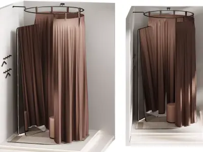 Fitting room 3D model