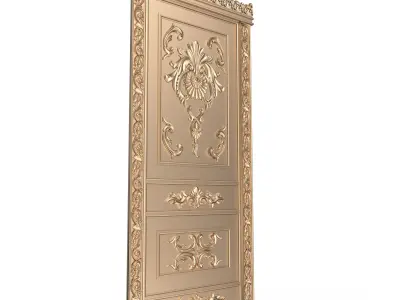 Carved Door Classic 02 3D model