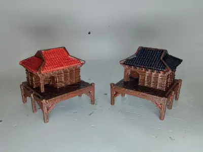 Japanese Model For Aquarium and Terrarium  Free 3D print model
