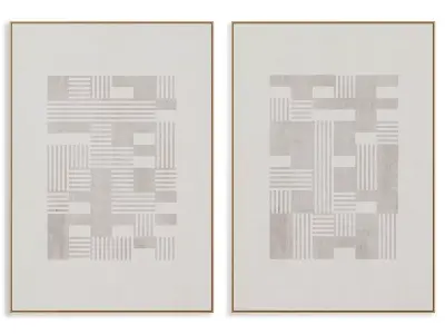 Abstract Painting Frame set 3D model 810