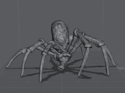 Mandolorian Ice Spider from Mandalorian - 3 poses 3D print model