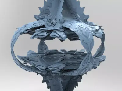 Wraith Hive base 3 3D model