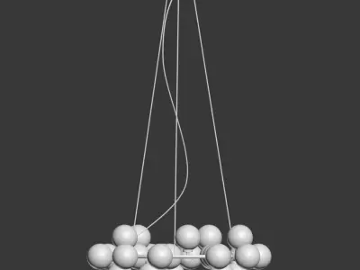Chandelier Inflora 25 plafonds  3D model