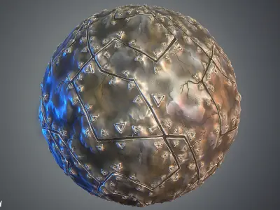 Stylized Metal Vol 18 - Hand Painted Texture Pack Texture