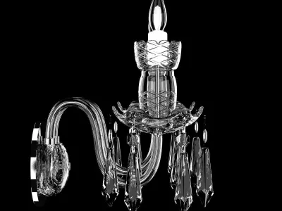 Waterford Avoca Double Arm Wall Sconce 3D model