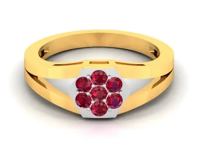 Diamond Ring For Women 3d Print Model 3D print model 48