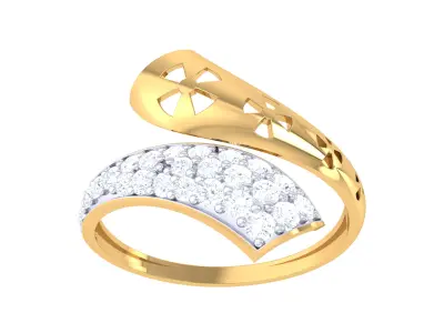 Women Ring  Render 3dm STL OBJ FBX Details 3D print model 291