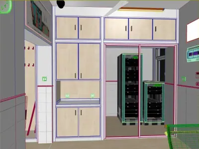 School guard room kindergarten security 3D model