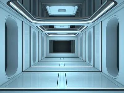 Sci Fi Interior 3D model