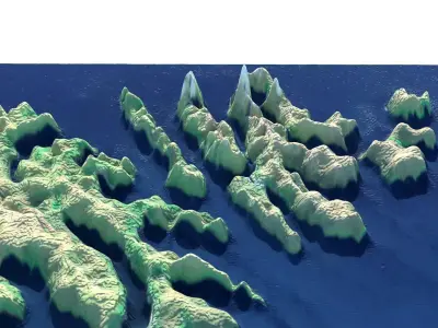 Faroe Islands 3D model