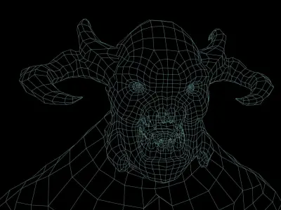 Alpha Demon - Game Ready Low-poly 3D model