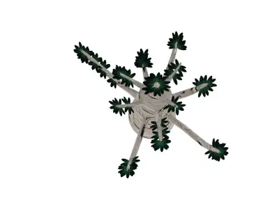 Fat Shrub Low-poly 3D model