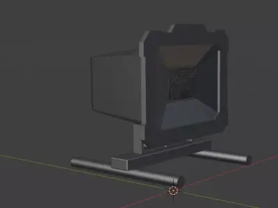 Low Poly Work Light Low-poly 3D model