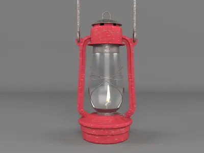 Gas Lamb Low-poly 3D model