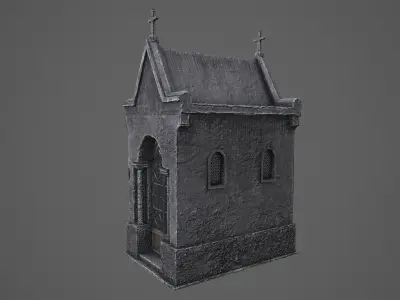 Old Mausoleum Low-poly 3D model
