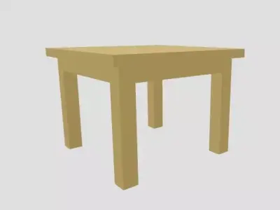 Low Poly Coffee Table For Living Room Low-poly 3D model