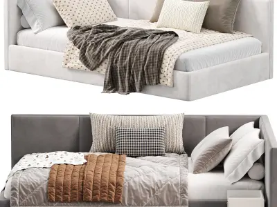 Parfe cushioned Corner bed 3D model