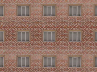 Window Model And Plane Texture Low-poly 3D model