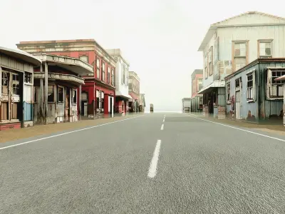 Old Building collection V2 Low-poly 3D model