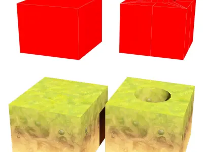 Farm level modular 3d model Low-poly 3D model