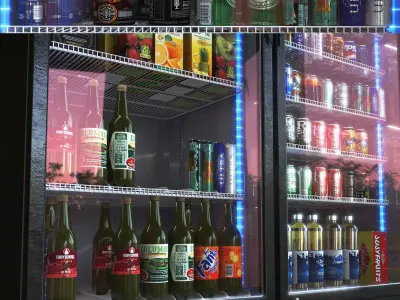 Drink refrigerator 3D model