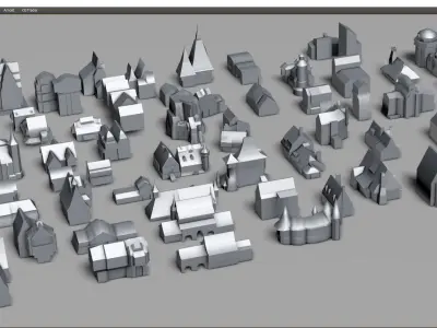 MRVL architecture set 3D model