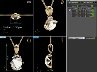 Pendant - 3231 3D print model