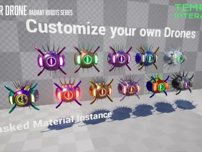 Thrasher - Radiant Robots Series Low-poly 3D model