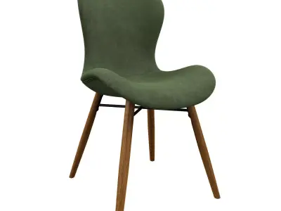 Chair BATILDA green 3D model