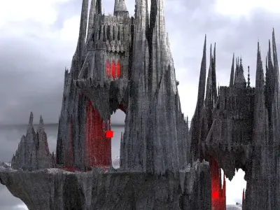 Floating Cathedral Halls of Cthulhu  3D model