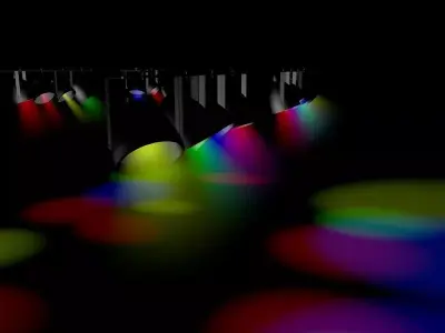 Lights set of colorful 3D model