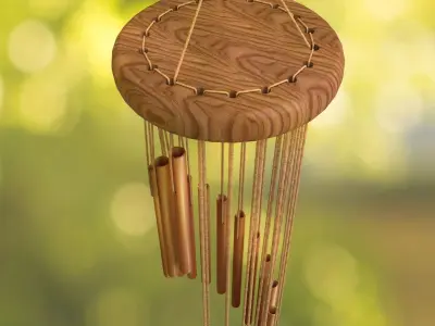 Metal Wind Chime 3D model