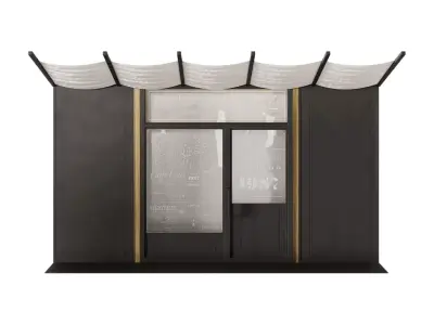 Cafe Facade Element 3D model