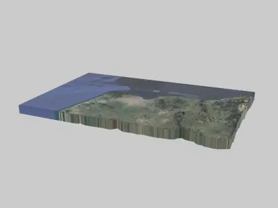 Tanger City Low-poly 3D model