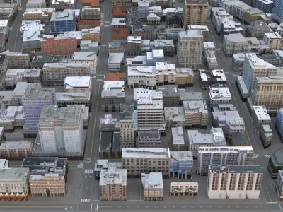 City 104 Low-poly 3D model
