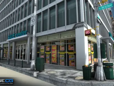 NYC Block 2 Unity Low-poly 3D model