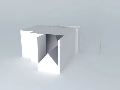 Dupont 4 house with person Free 3D model