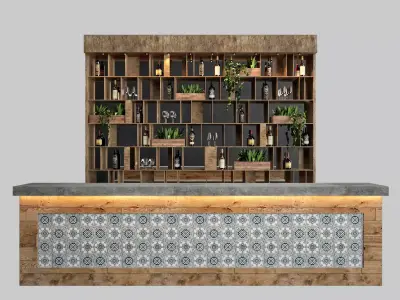 Restaurant bar 2 3D model