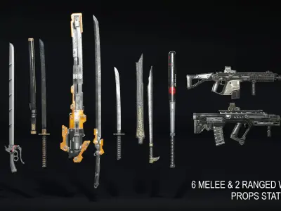 Hero Modular SciFi Character Pack Low-poly 3D model