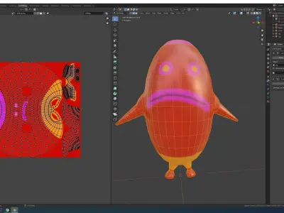 The Thing stuffed toy 3D model