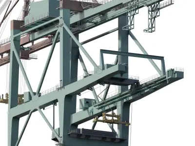 Container Quay Crane 3D model
