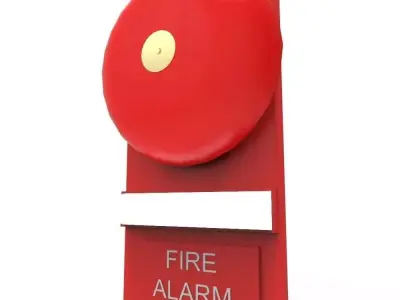 Fire Bell Low-poly 3D model