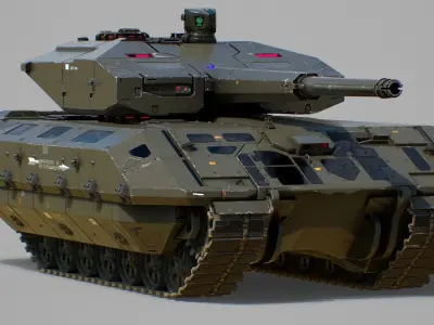 Next Gen MBT Low Poly Game Ready  Low-poly 3D model