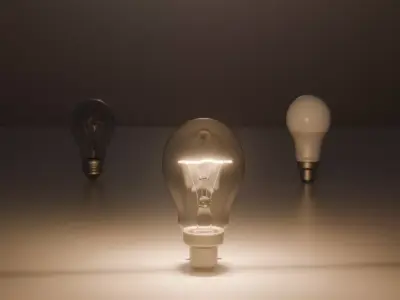 Incandescent Light Bulb Free 3D model