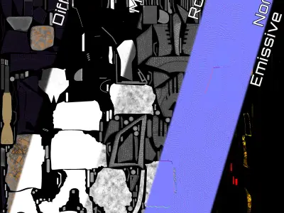 Star Trek Gorn Hunter Starship Low-poly 3D model