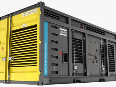  Atlas Copco Industrial Equipment 3D Model Bundle 