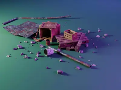Junk and Debris 3D model